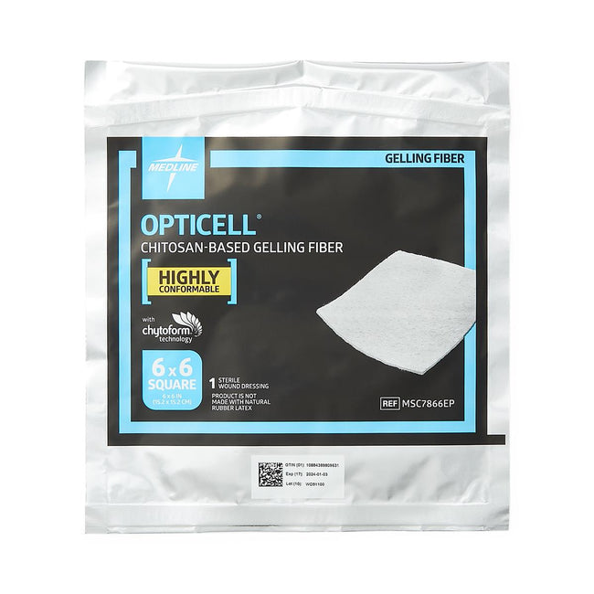 Opticell Gelling Fibre Wound Dressing 6" x 6"