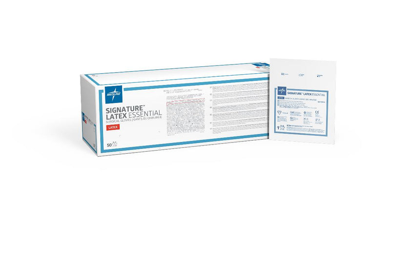 Signature Latex Essential Sterile Powder-Free Surgical Glove White 7.5