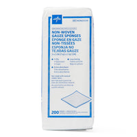 Medline Non-Sterile Non-Woven Gauze Sponge, 4-Ply 3" x 3"