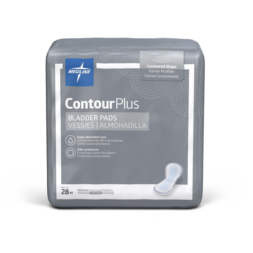 Medline ContourPlus Bladder Control Pad - Maximum 6.5" x 13.5"