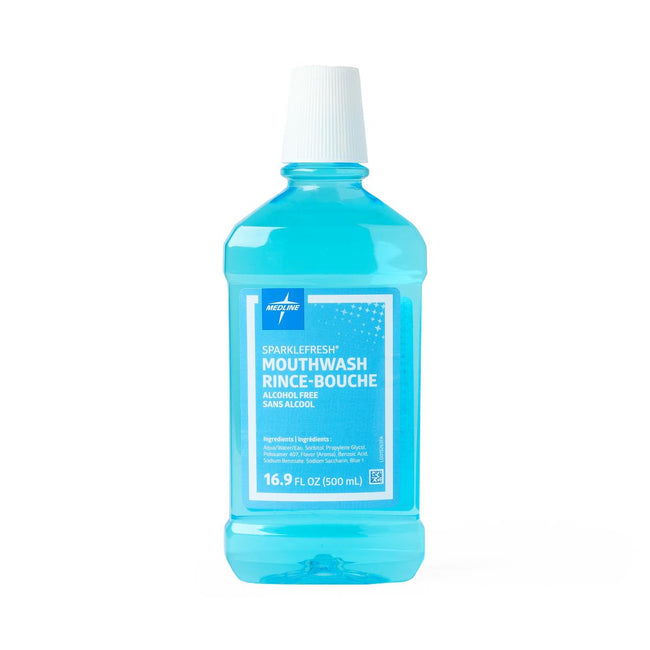 Medline SparkleFresh Alcohol-Free Mouthwash 473 mL