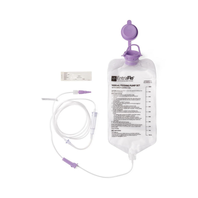 EntraFlo Single Channel Enteral Feeding Set with ENFit Connector 1 L Bag Set
