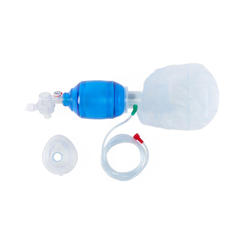 Medline Bag Valve Mask (BVM) Manual Resuscitator Pediatric Size 3 Mask CO2 Indicator