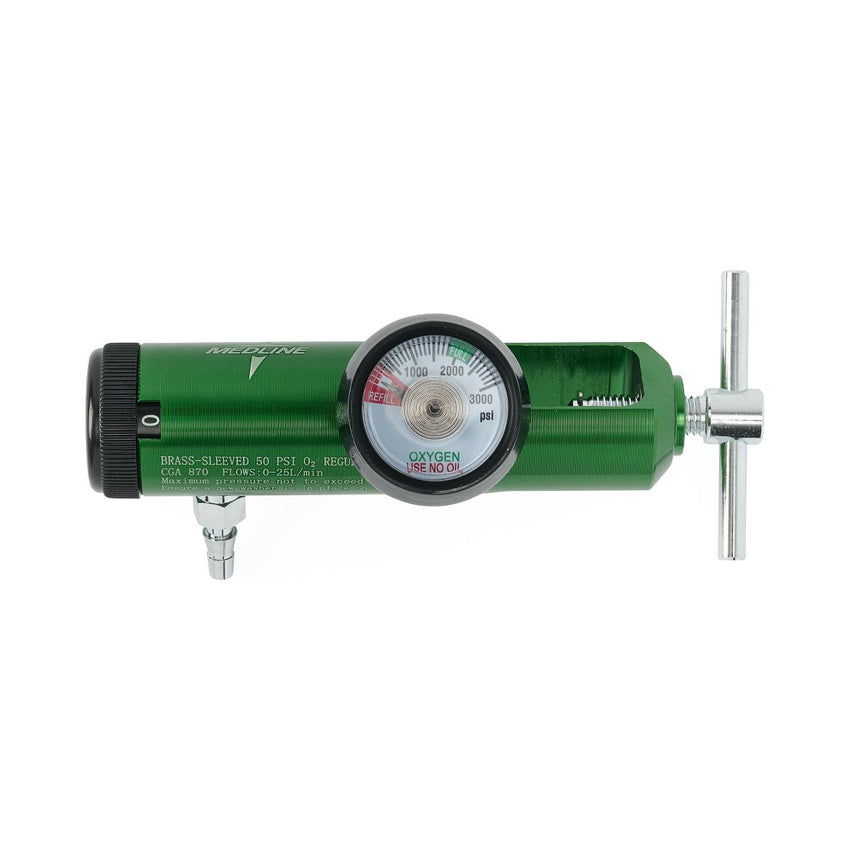 Medline Oxygen Regulator 0-25 LPM CGA 870