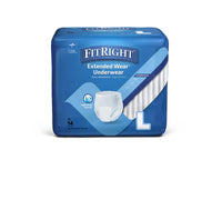 Medline Protection Plus Extended-Capacity Overnight Protective Underwear - L 40"-56"