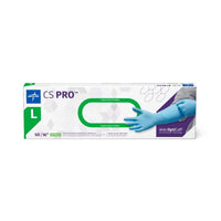 CS PRO Powder-Free Nitrile Exam Glove Extended Cuff 16" Blue - Large