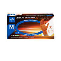Critical Response Powder-Free Nitrile Exam Glove Orange - Medium