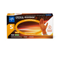 Critical Response Powder-Free Nitrile Exam Glove Orange - Small