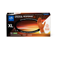 Critical Response Powder-Free Nitrile Exam Glove Orange - Extra Large