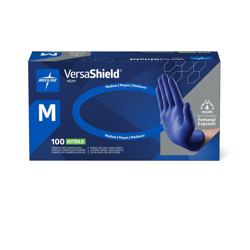 VersaShield Powder-Free Nitrile Exam Glove Blue - M