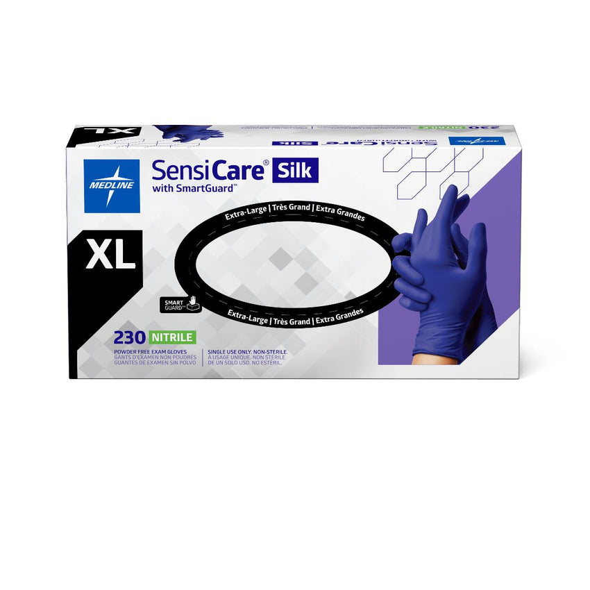 SensiCare Silk Powder-Free Nitrile Exam Glove - XL