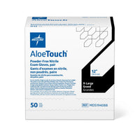 AloeTouch Sterile Powder-Free Nitrile Exam Glove Extended Cuff 12" Green - Extra Large