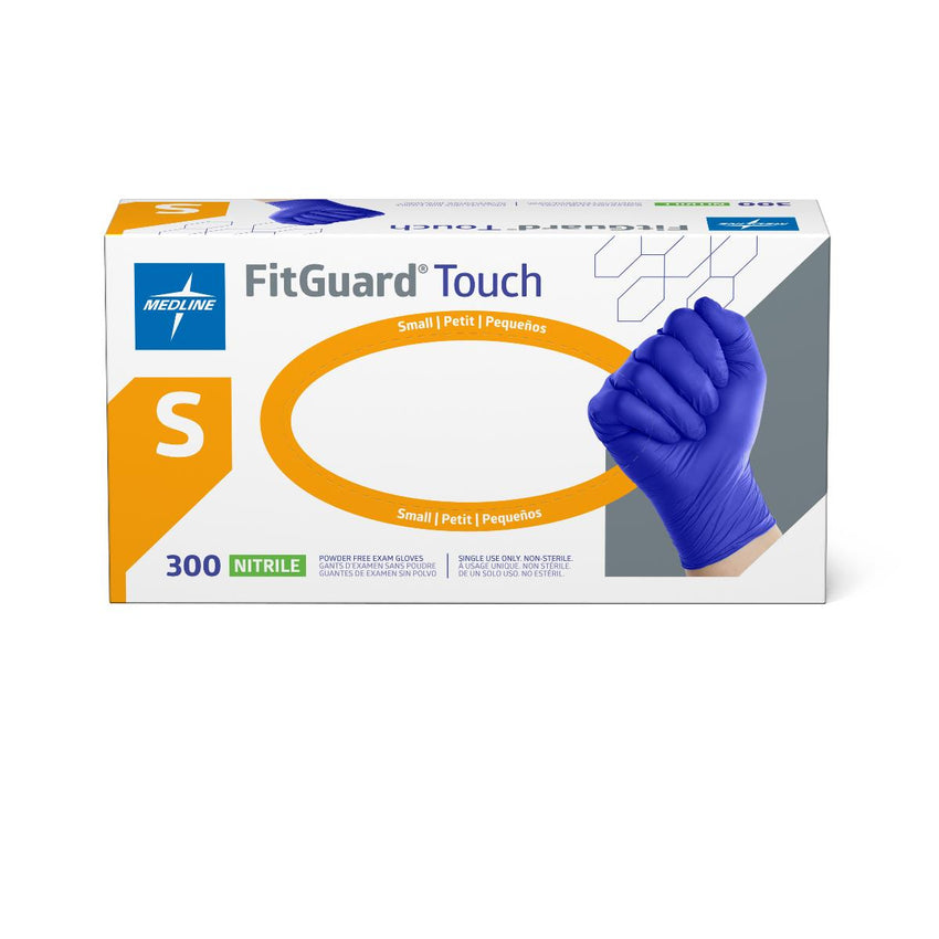 FitGuard Touch Powder-Free Nitrile Exam Glove Blue - S