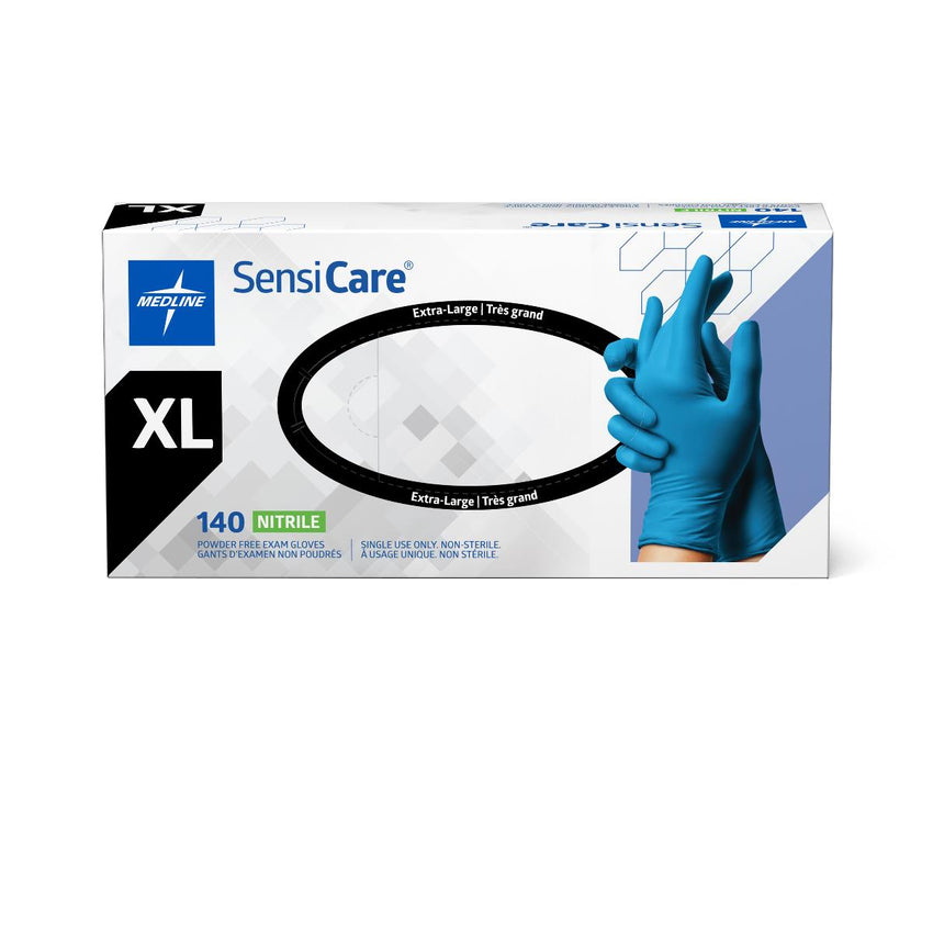 SensiCare Powder-Free Nitrile Exam Glove Blue - XL
