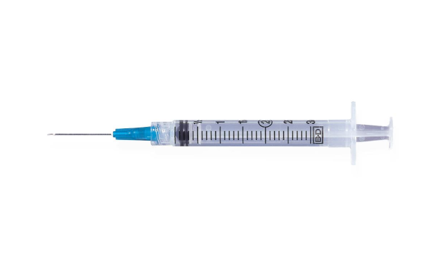 BD Syringe with Standard Hypodermic Needle 3cc 25G x 1-1/2"