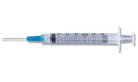 BD Syringe with Standard Hypodermic Needle 3cc 25G x 5/8"