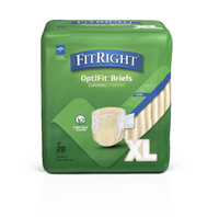 FitRight Ultra Incontinence Briefs - XL 56"-64" Beige