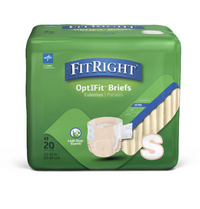 FitRight Ultra Incontinence Briefs - S 20"-33" Peach
