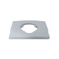 Blow-Molded Seat, with Pail Support Brackets, Off-White