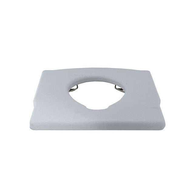 Blow-Molded Seat, with Pail Support Brackets, Off-White
