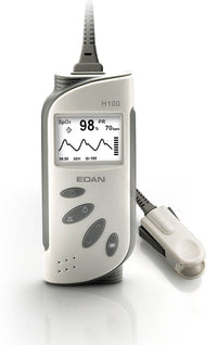 Edan Handheld Pulse Oximeter with Adult Finger Sensor
