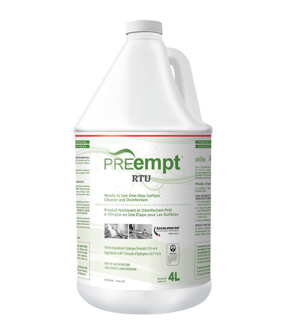 PREempt Hydrogen Peroxide Disinfectant 4-L Bottle