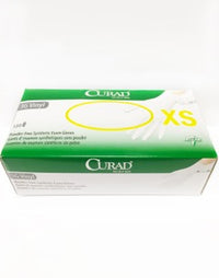 CURAD 3G Powder-Free Synthetic Vinyl Exam Glove White - XS