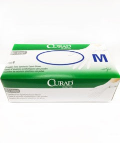 CURAD 3G Powder-Free Synthetic Vinyl Exam Glove White - M