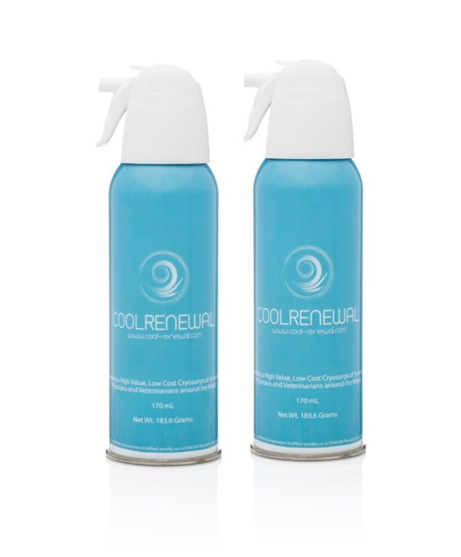 Cool Renewal Cryosurgical Replacement Canister Twin Pack130 Freezes 2 Replacement Canisters 130 Freezes