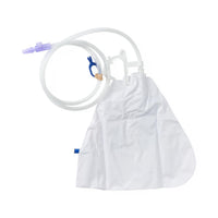 Medline Urinary Drain Bag Anti-Reflux Valve and Metal-Free Slide-Tap Drainage Port 2,000mL