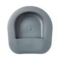 Medline Single-Use Fracture Plastic Bariatric Bedpan, Graphite
