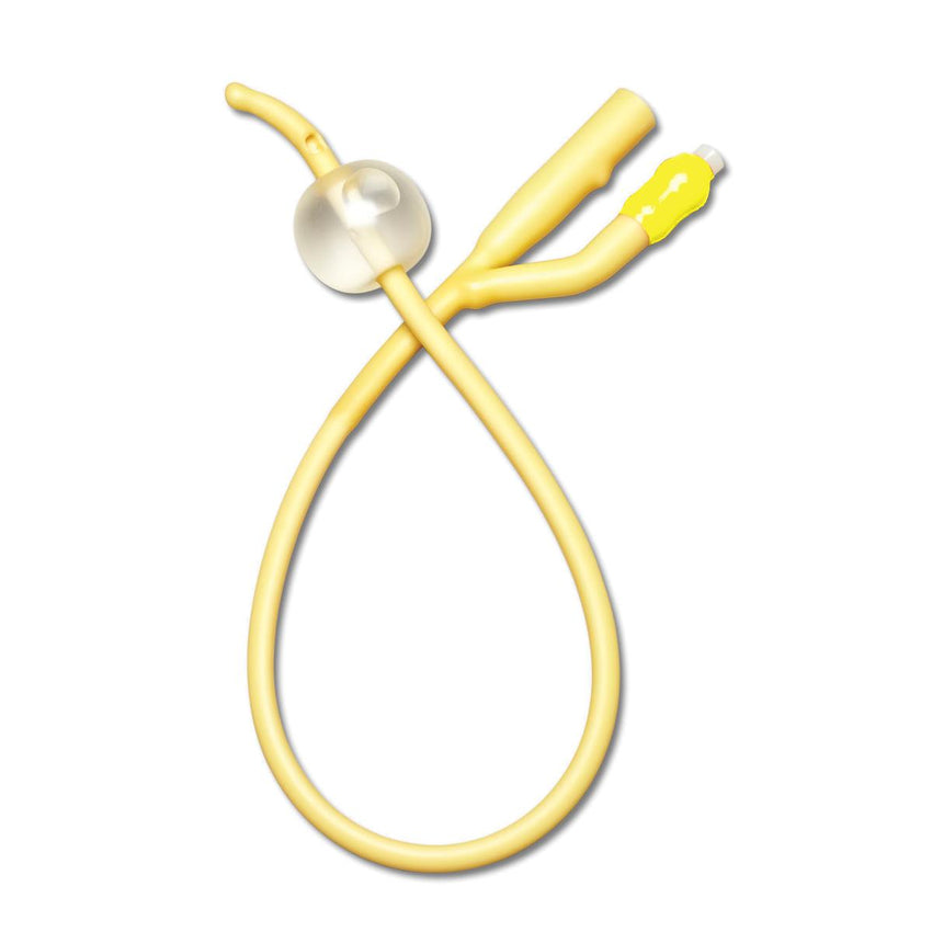 Medline Sterile 2-Way Silicone-Elastomer Coated Latex Foley Catheter with CoudeTip 10cc 20 Fr (Copy) (Copy) (Copy)