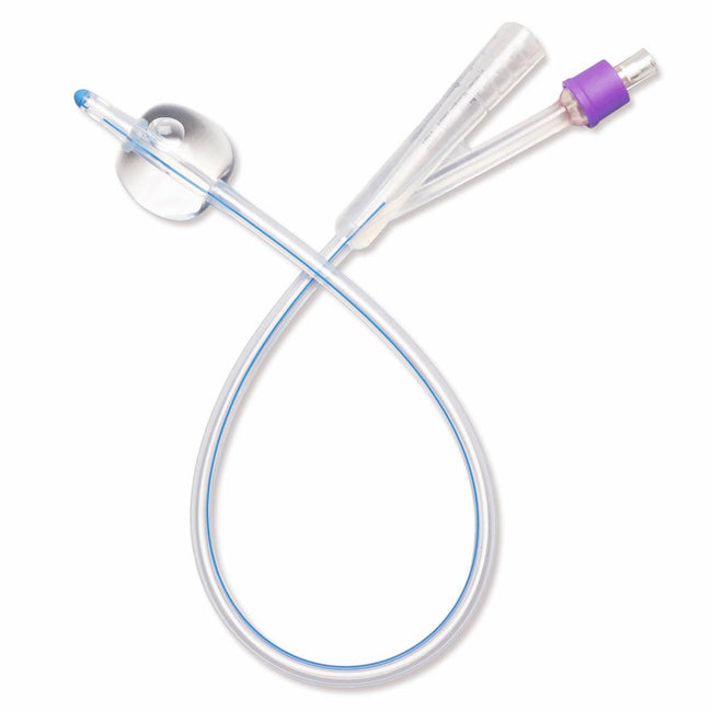 Medline SelectSilicone 2-Way 100% Silicone Foley Catheter 10cc 22 Fr