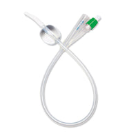 Medline SelectSilicone 2-Way 100% Silicone Foley Catheter with Coude Tip 10cc 14 Fr