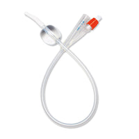 Medline SelectSilicone 2-Way 100% Silicone Foley Catheter with Coude Tip 10cc 18 Fr