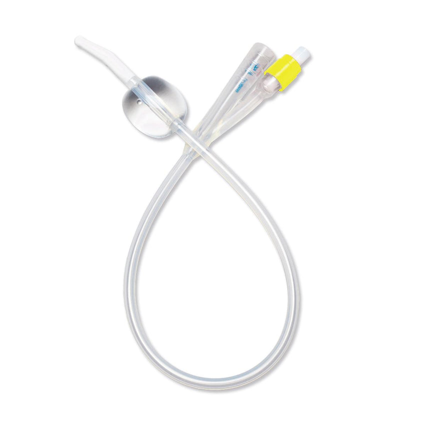 Medline SelectSilicone 2-Way 100% Silicone Foley Catheter with Coude Tip 10cc 20 Fr