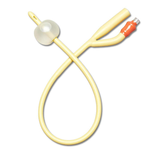 Medline Silicone-Elastomer-Coated Latex Foley Catheter 16 Fr 10cc
