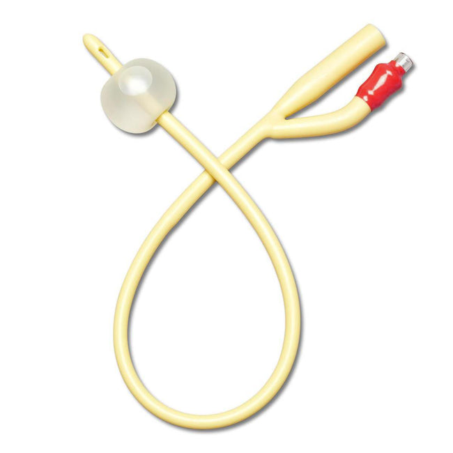 Medline Silicone-Elastomer-Coated Latex Foley Catheter 18 Fr 10cc