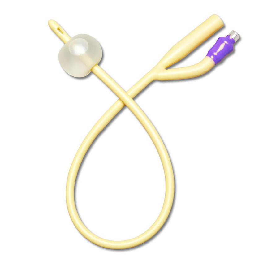 Medline Silicone-Elastomer-Coated Latex Pediatric Foley Catheter 22 Fr 30cc