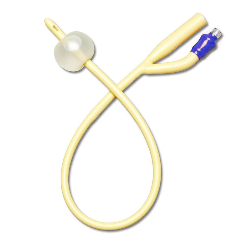 Medline Silicone-Elastomer-Coated Latex Pediatric Foley Catheter 24 Fr 30cc