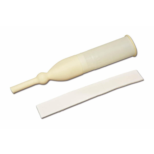 Medline Exo-Cath External Latex Male Catheter with Foam Adhesive Strap 30mm Medium
