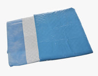 Sahara Absorbent OR Table Cover Sheet with Standard Backing 40" x 90"  Blue and White