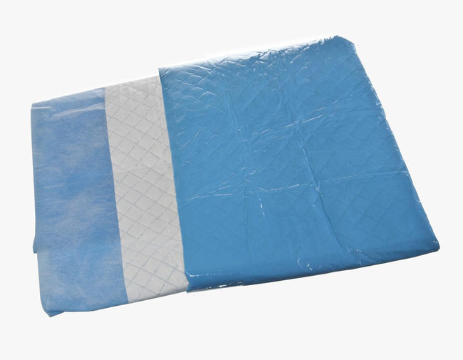 Sahara Absorbent OR Table Cover Sheet with Standard Backing 40" x 90"  Blue and White