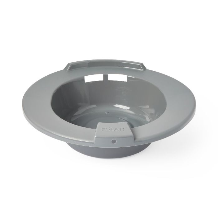 Medline Sitz Bath Plastic Basin Set with 2 Bags and Tubing, Graphite, 2.11 qt. (2 L)