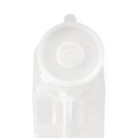 Medline Single-Use Plastic Male Urinal with Lid, Translucent, 1 qt. (1 L)