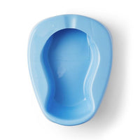 Medline Autoclavable Plastic Pontoon Bedpan, Blue