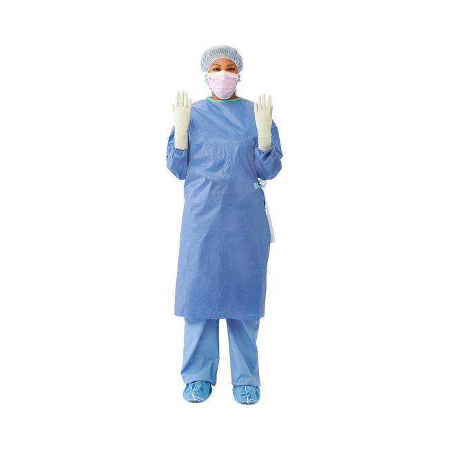 Medline Eclipse Sterile Non-Reinforced Surgical Gown with Set-In Sleeves Level2 Large