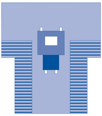 Medline Proxima Fenestrated Surgical Drape Chest 15" x 10"