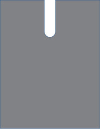 Medline Sterile Film Sheet U-Drape 54" x 76" with 6" x 24" Split