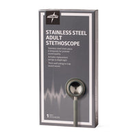 Medline Elite Dual-Head Stainless-Steel Stethoscope, 22" (56 cm); Gray EACH